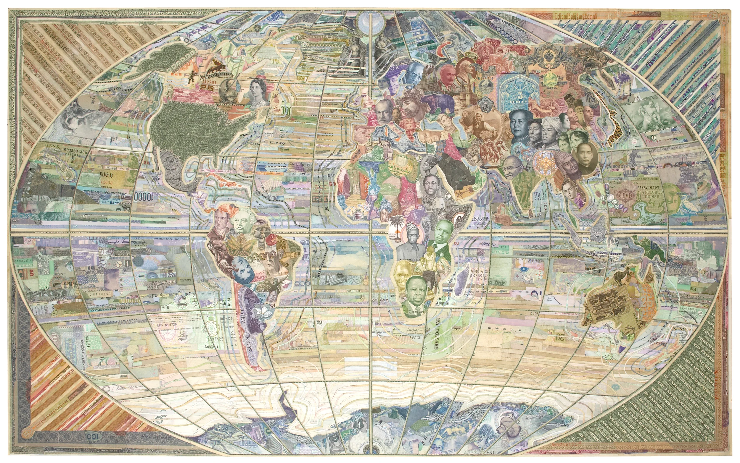 The world is yours by C.K.Wilde, currency collage