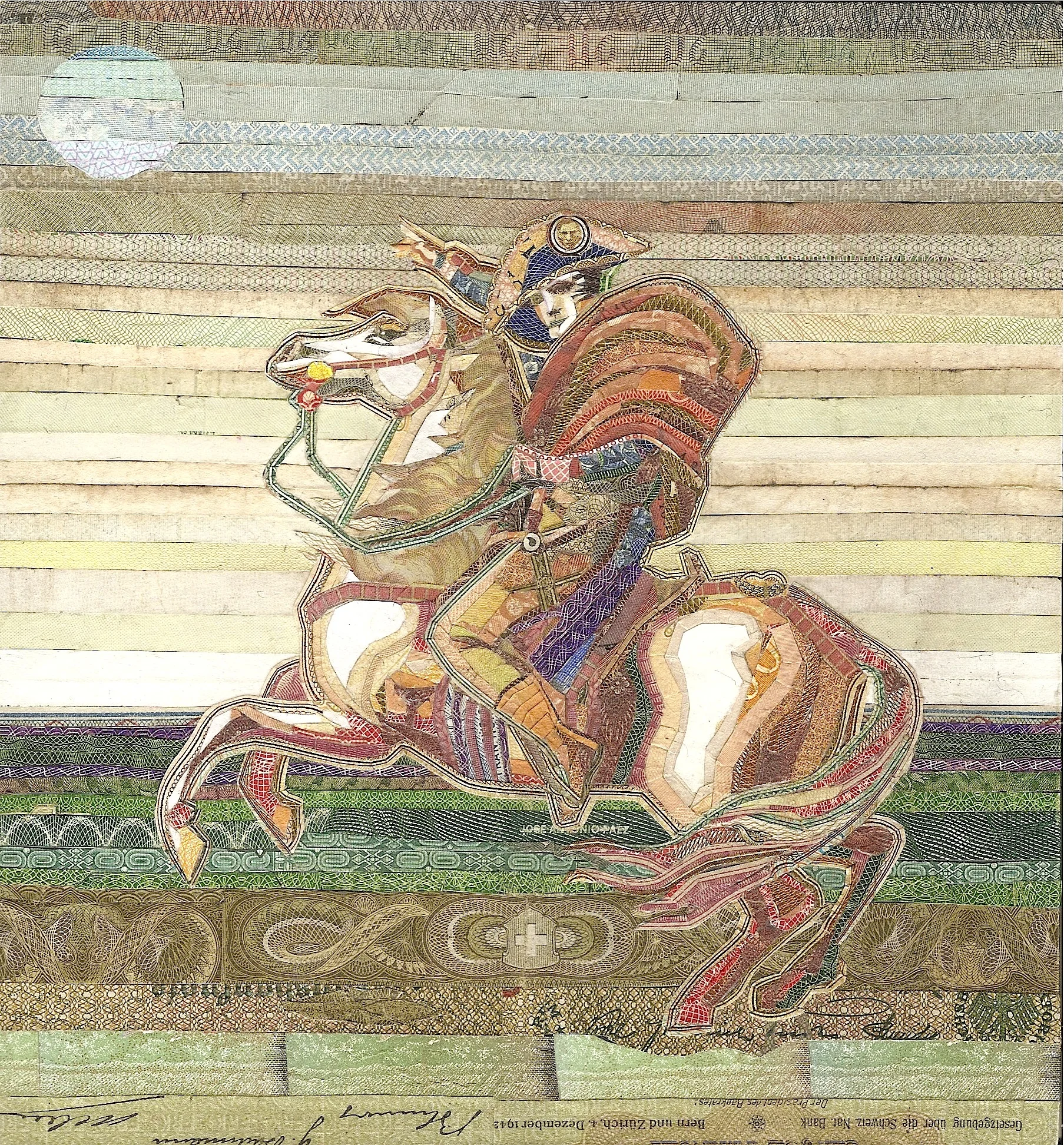 Ere Elba by C.K.Wilde, currency collage