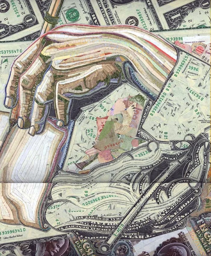 Mutual appreciation society by Mark Wagner and C.K.Wilde, currency collage