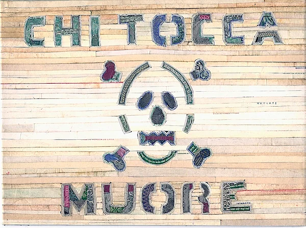 Chi Tocca Muore by C.K.Wilde, currency collage