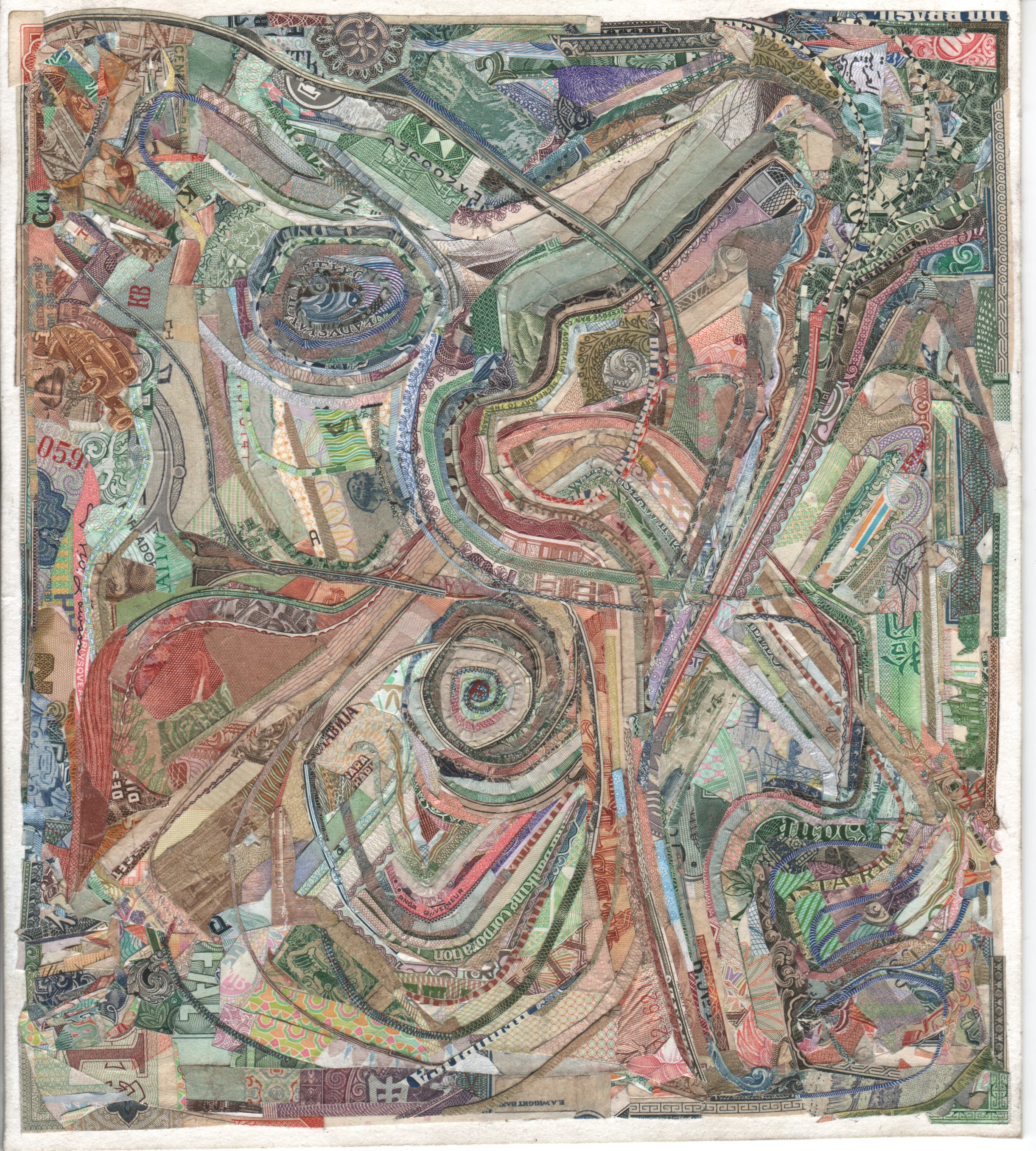 Microeconomics by C.K.Wilde, currency collage