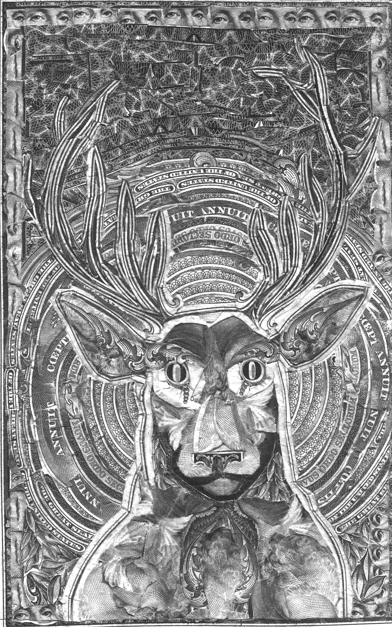 Buck by C.K.Wilde, currency collage