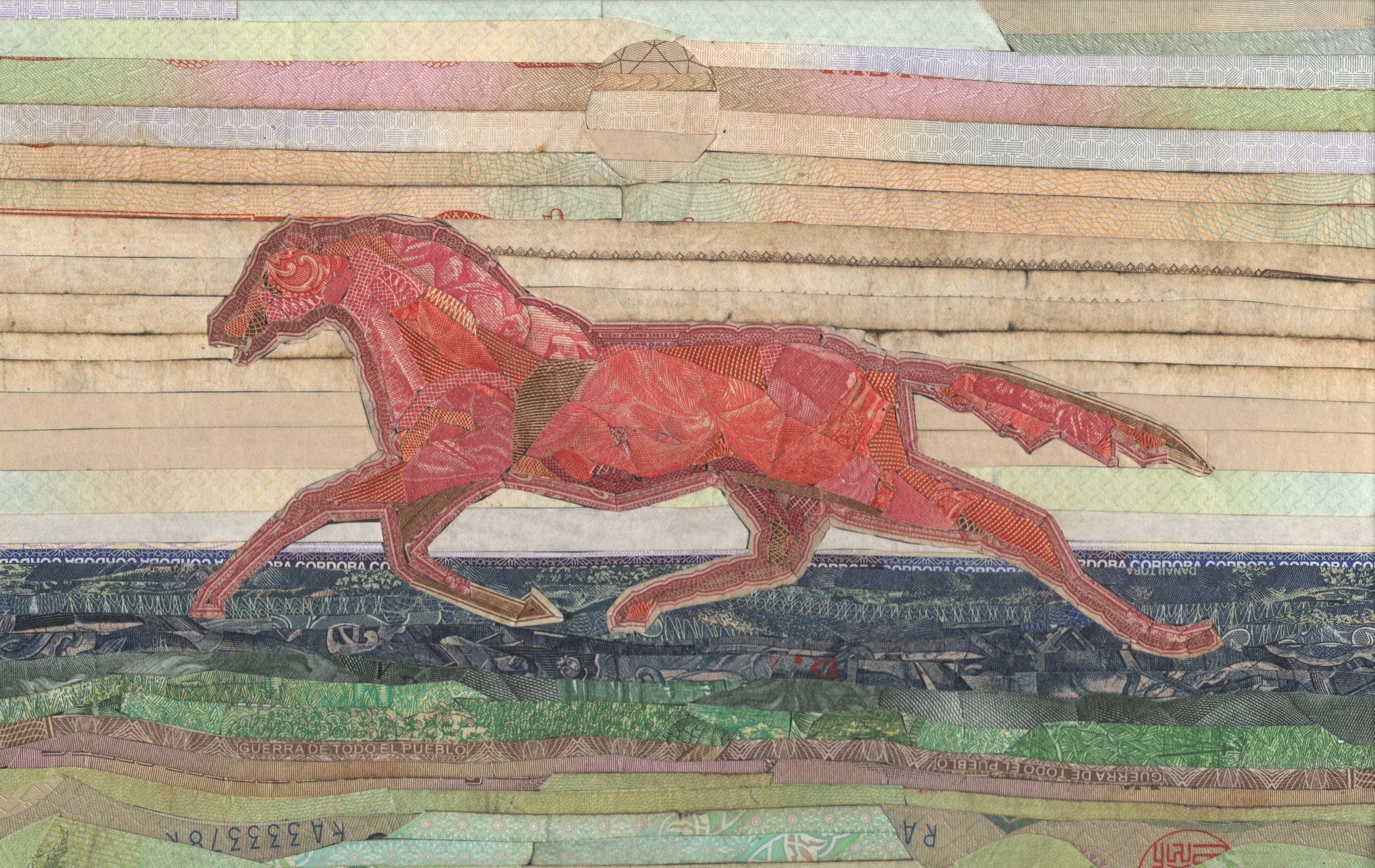Thorough bread (2) by C.K.Wilde, currency collage