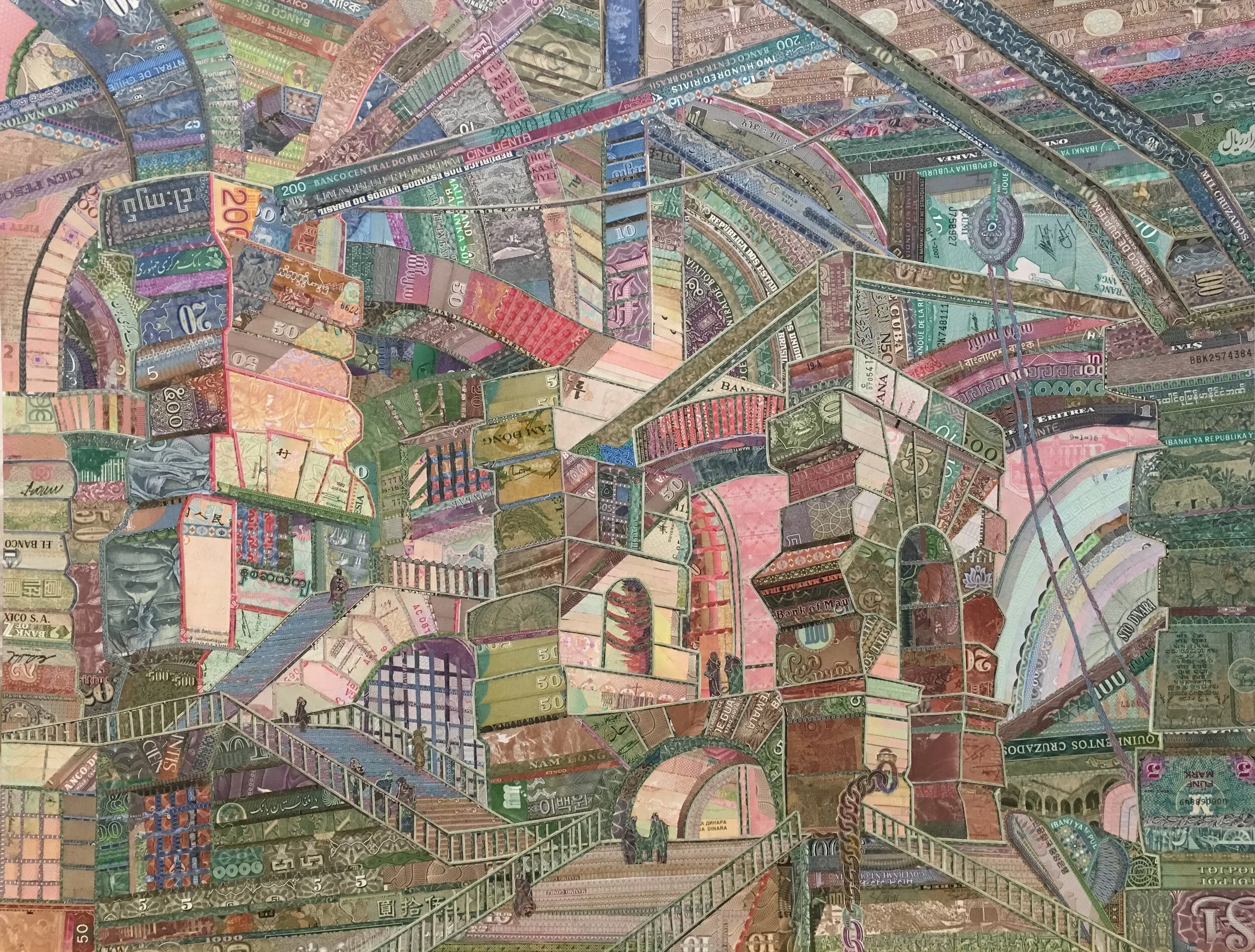 Imaginary Prison by C.K. Wilde, Currency Collage