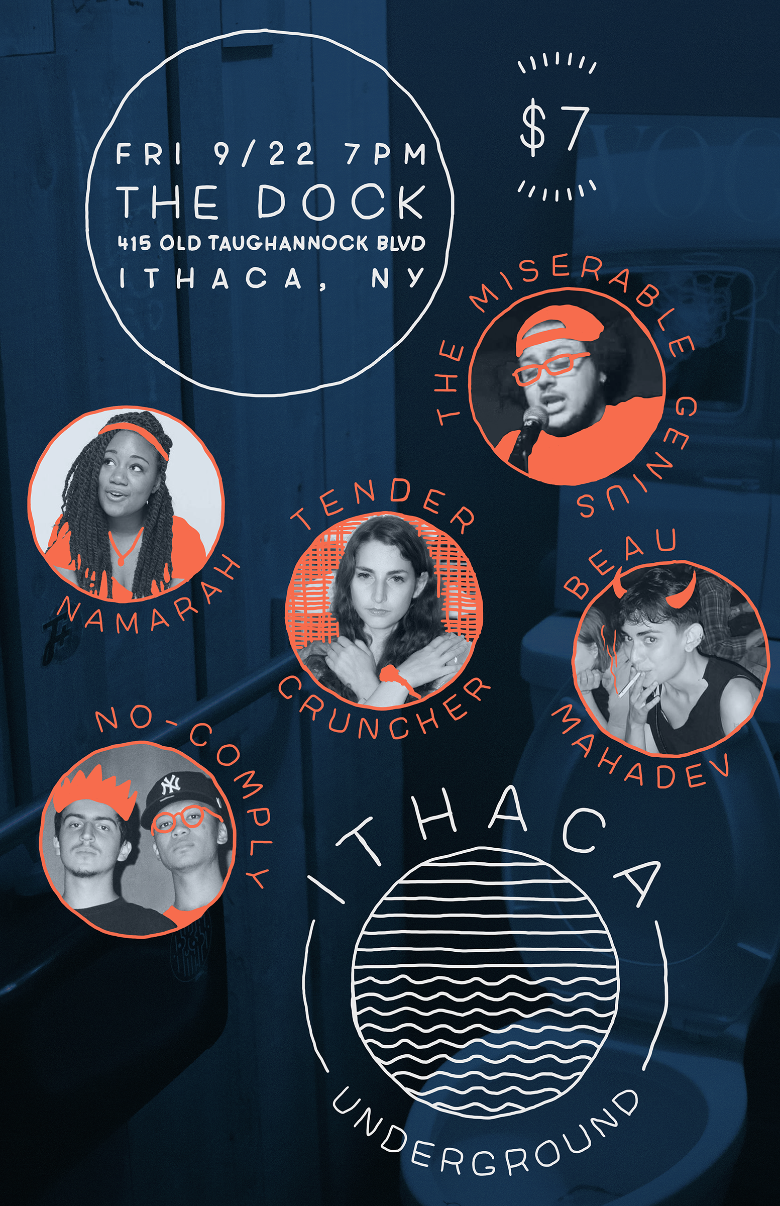Poster for Ithaca Underground. 2017.