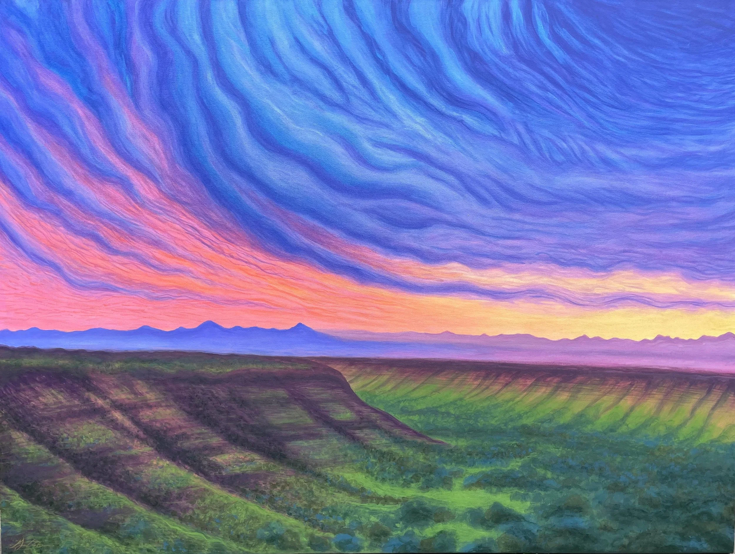 sunset at lookout poiunt 48x36.jpg