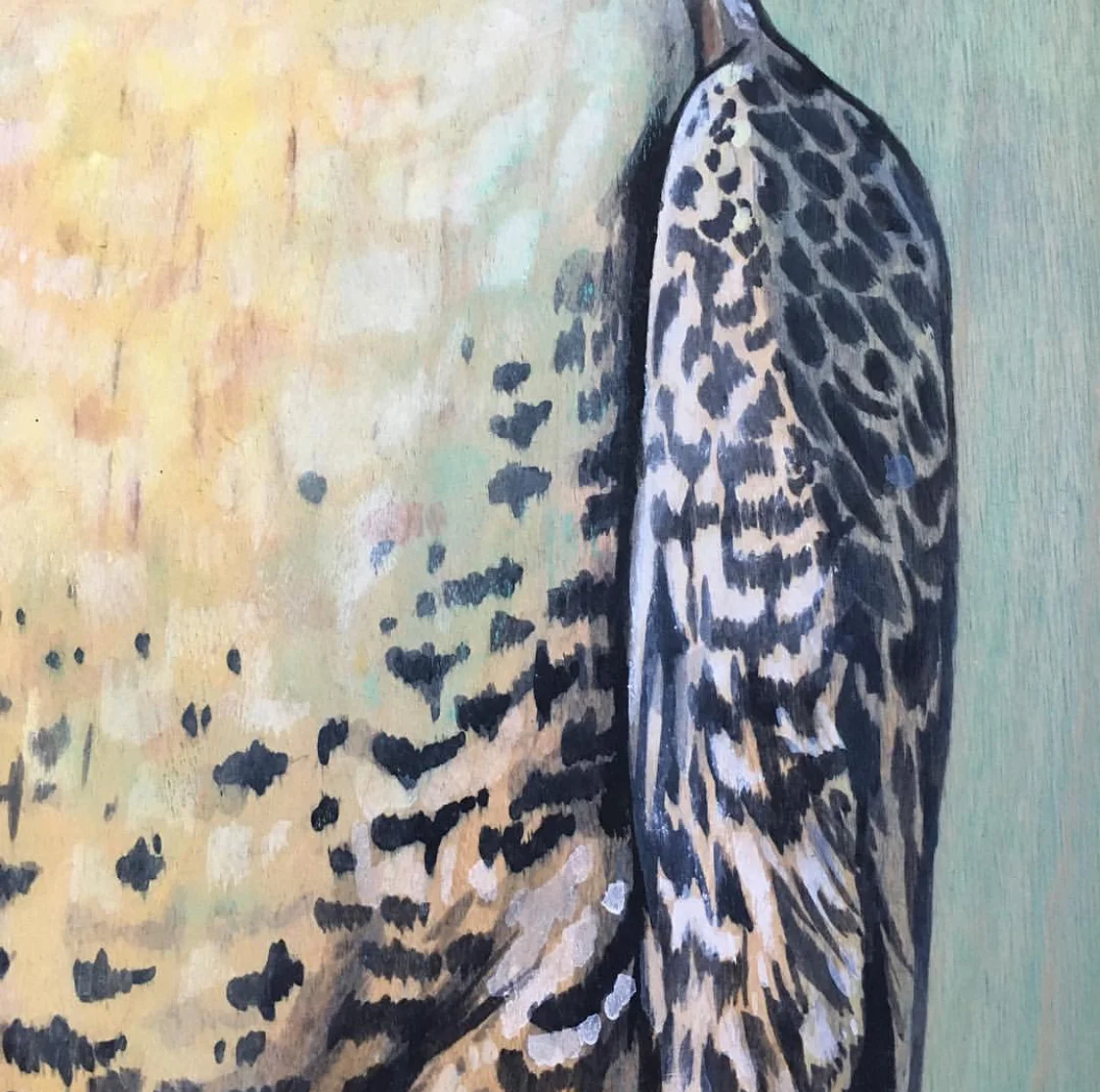 Acrylic on wood, 21''x40'' 