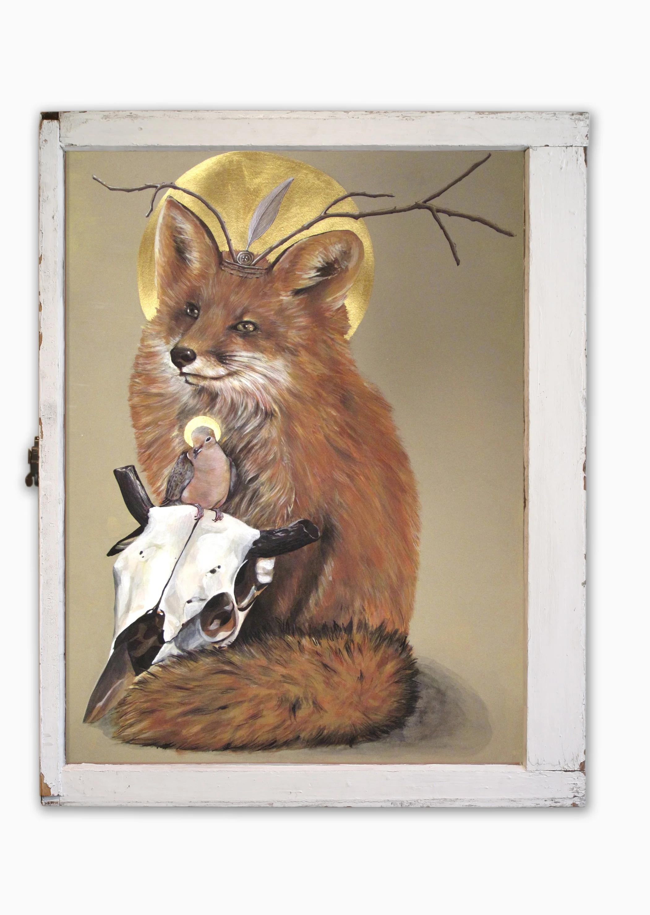Fox Acrylic on paper, 23''x32''