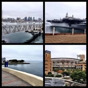 Running around San Diego, CA