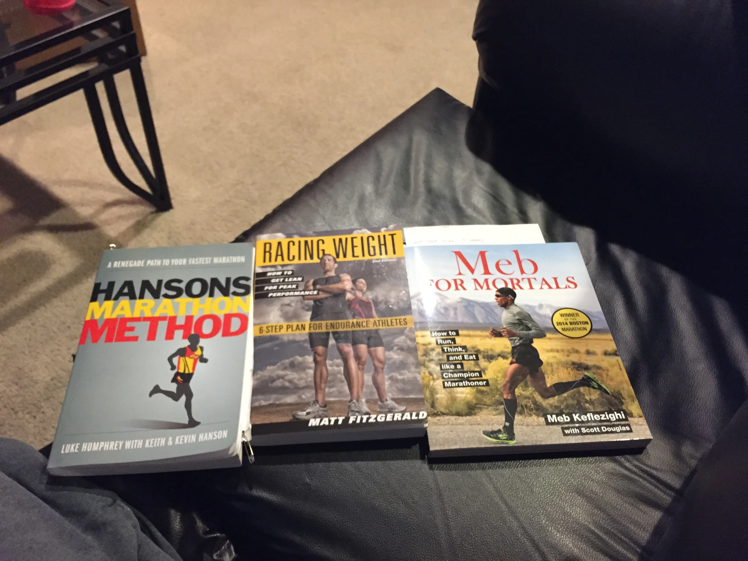 You know you are a runner when you have these in your library