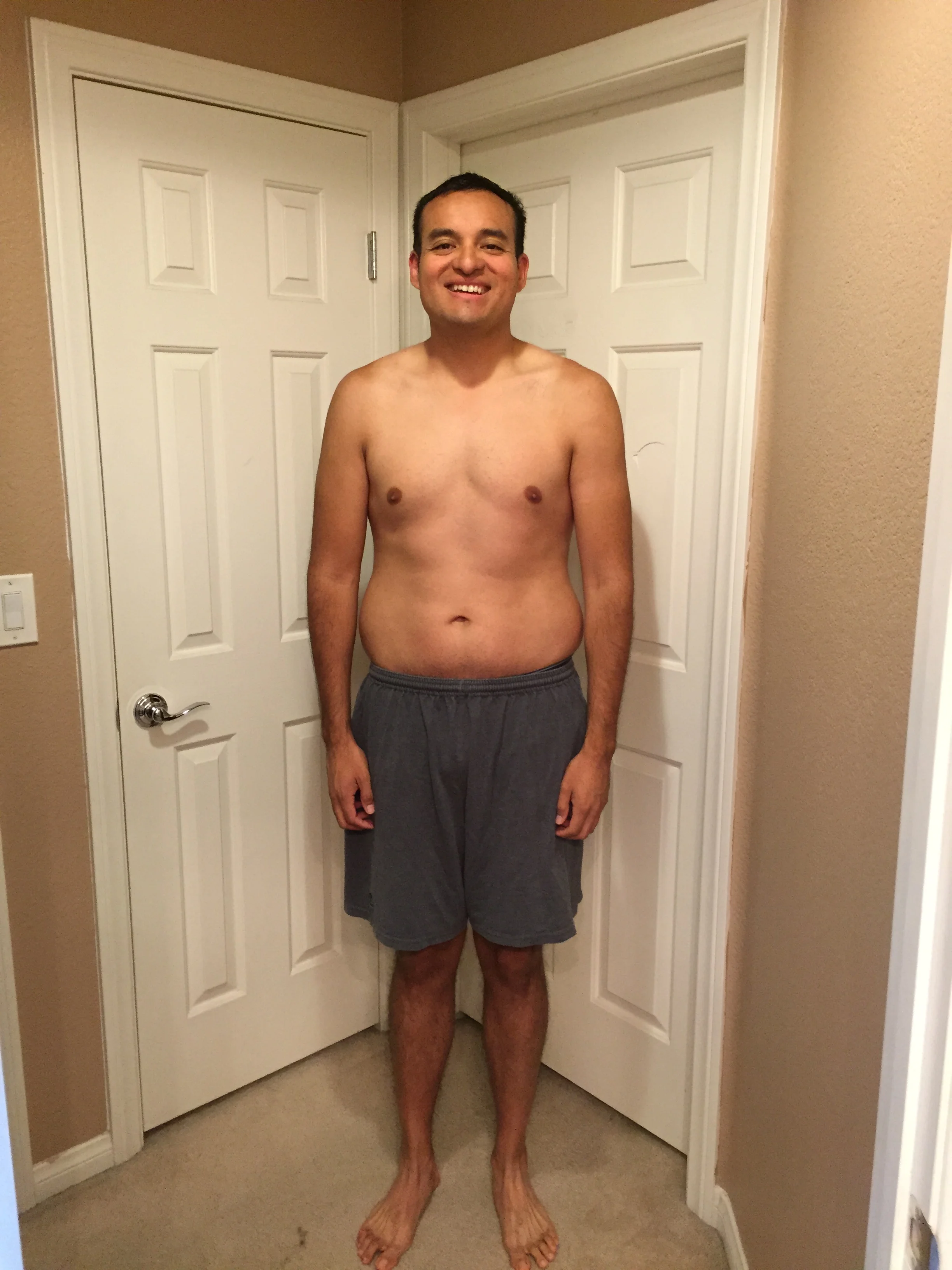 Start of Week 5- Doesn't look like much of a change but I can feel the difference and so can my belt buckle.