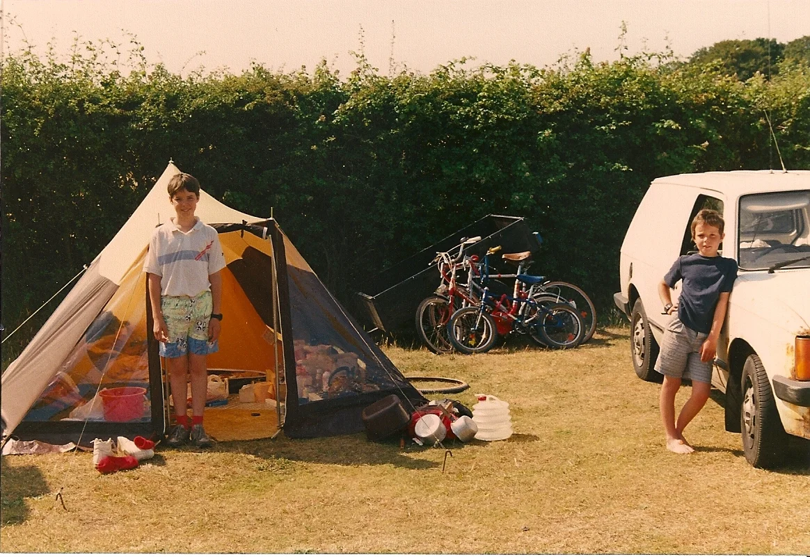 Author family camp roughly 1990