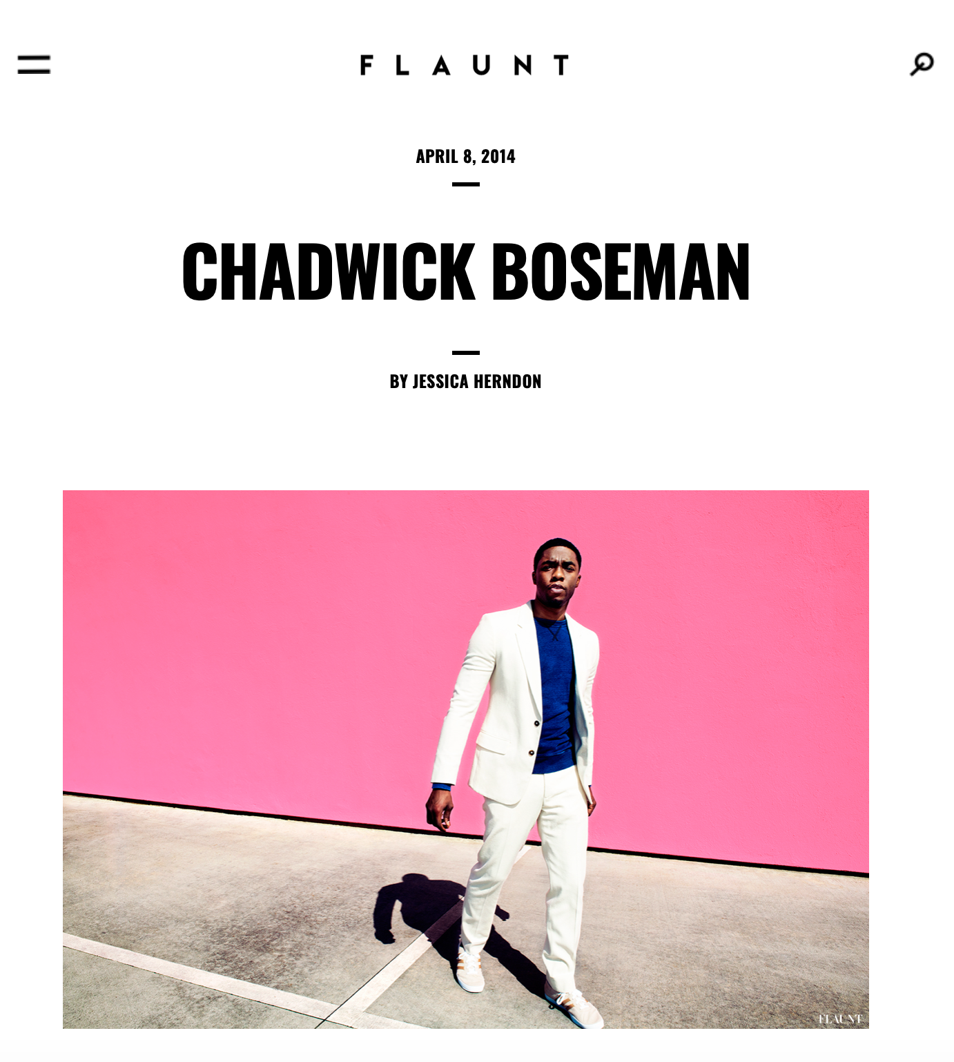 FLAUNT - Chadwick Boseman