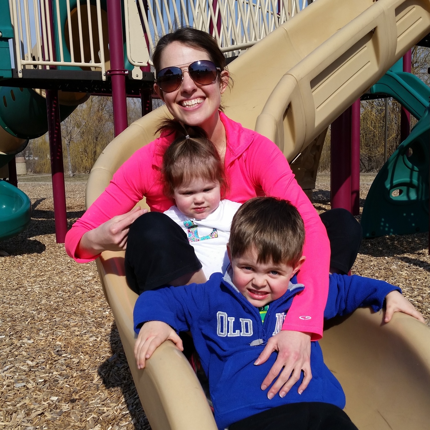 Christine and her kids