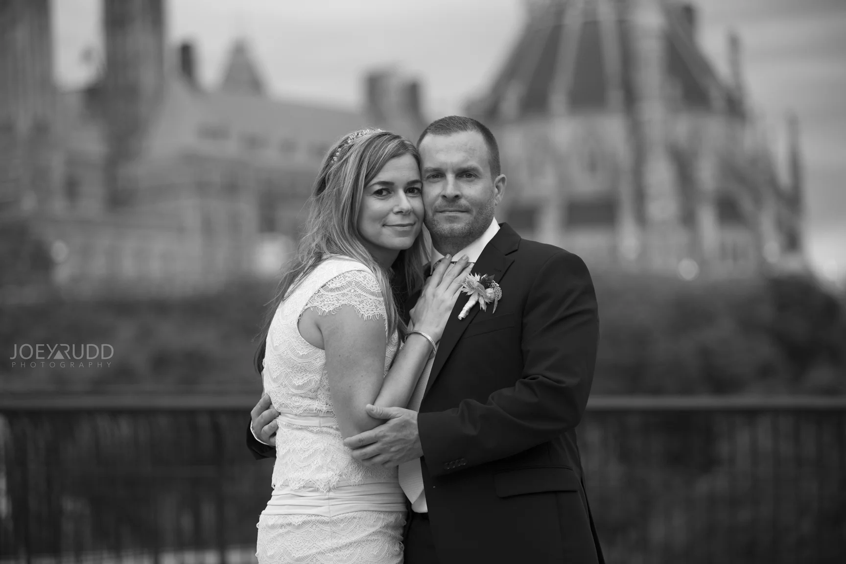 Elopement Wedding by Ottawa Wedding Photographer Joey Rudd Photography Majors Hill Black and White