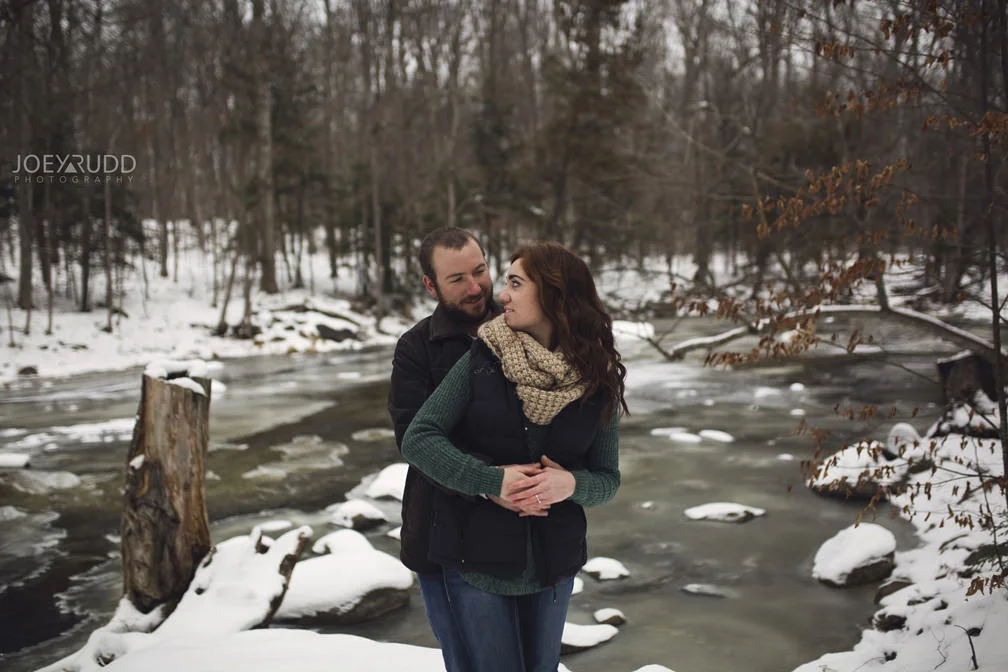 Almonte Engagement at the Mill of Kintail by Ottawa Wedding Photographer Joey Rudd Photography Winter Photos Nature