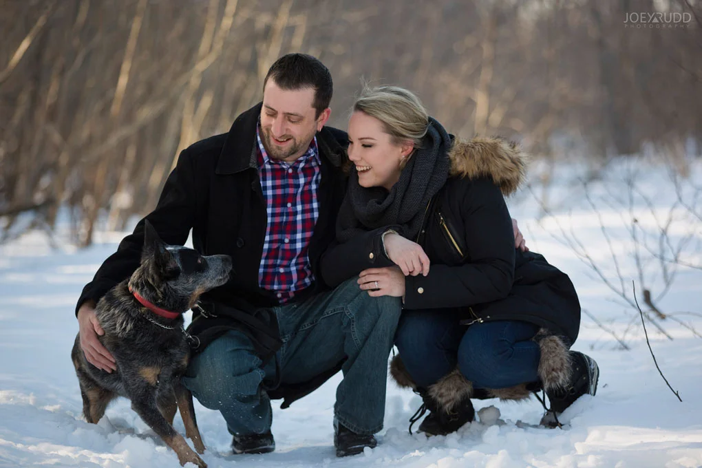 Mer Bleue Engagement, Ottawa Engagement, Engagement Photos, Engagement Photographer, Ottawa Wedding Photographer, Joey Rudd Photography, Ottawa Photographer, Winter Photos, Photo Location, Posing, Dog