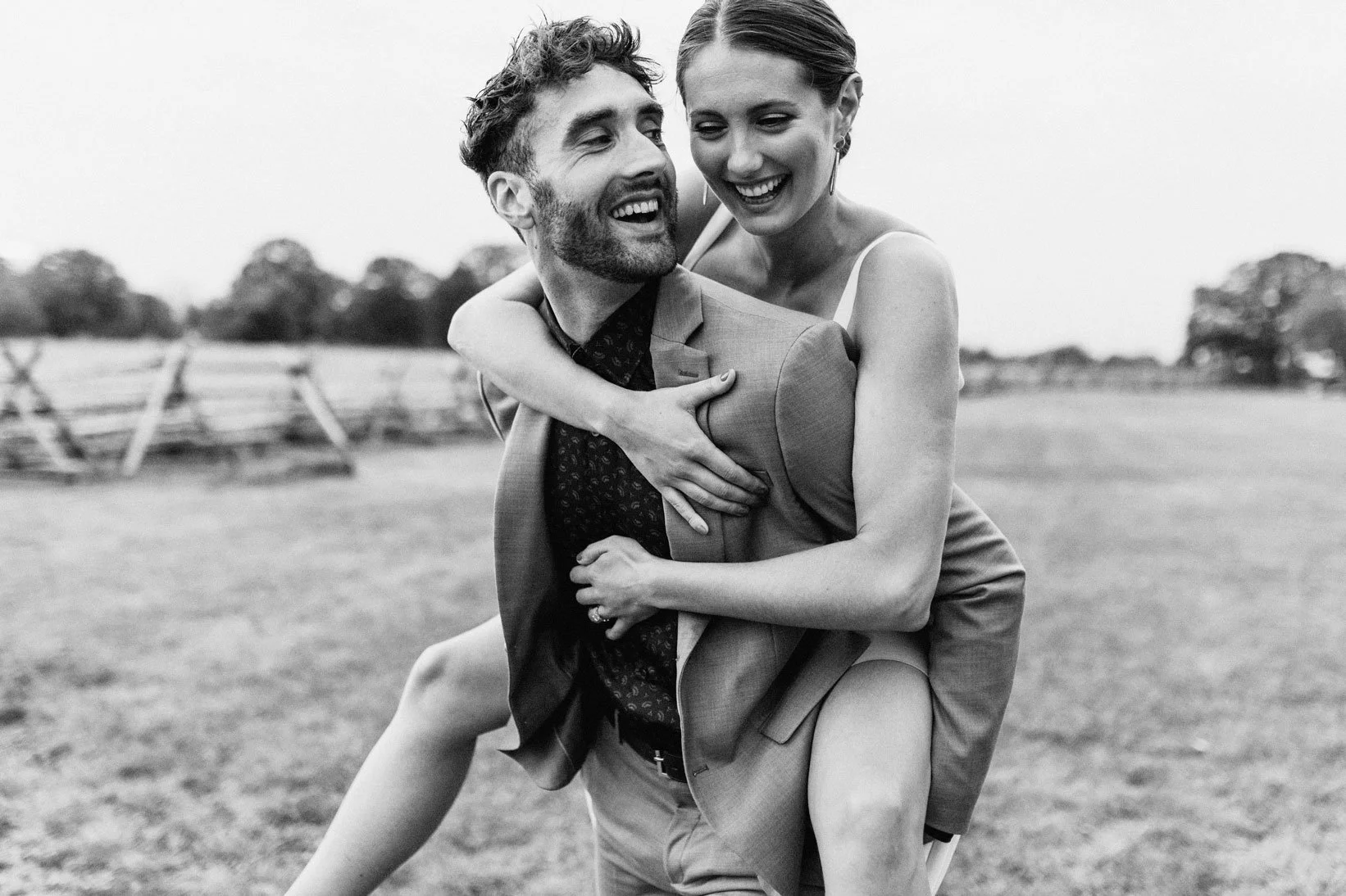 wedding photo of couple posing
