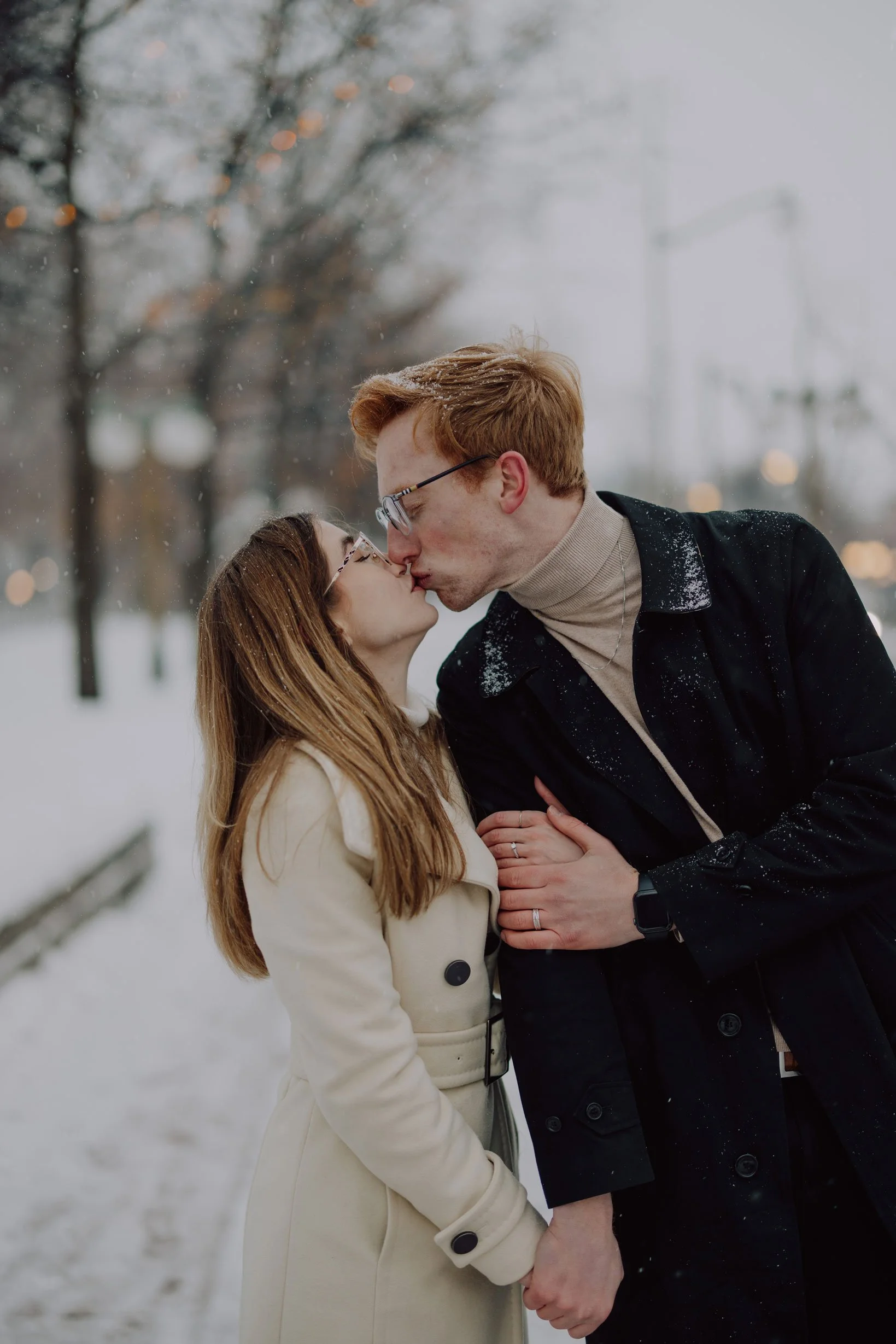 Rideau Canal Engagement Session in Ottawa, Winter Photos Downtown