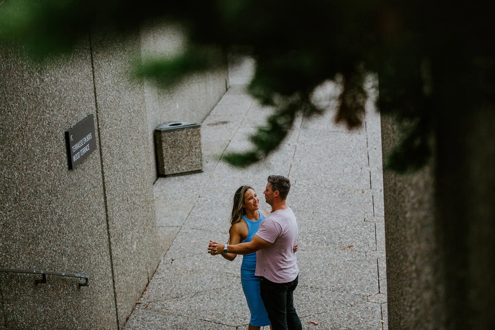 engagement photo at the NAC