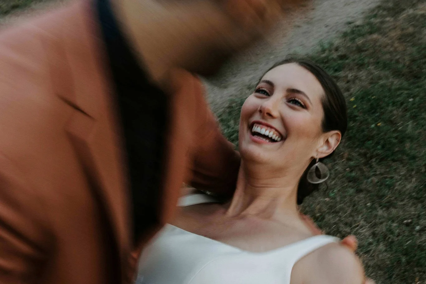 slow shutter wedding photo