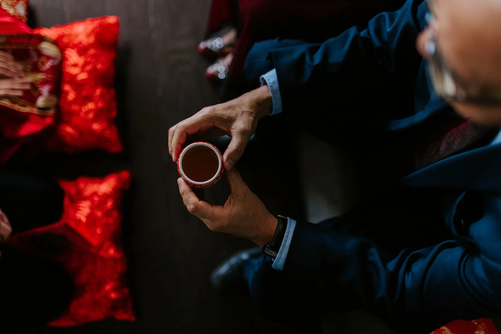 tea ceremony at wedding