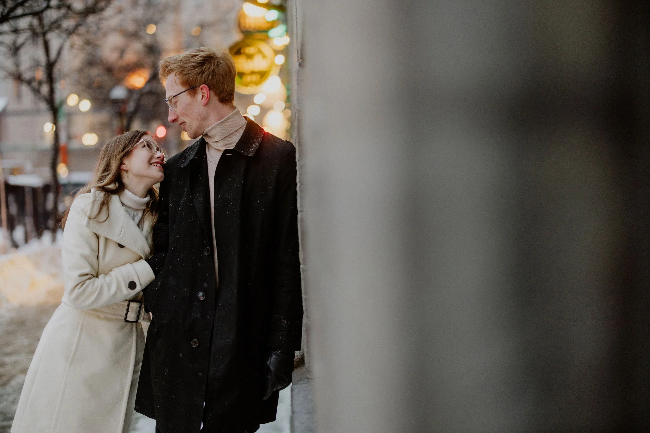 Rideau Canal Engagement Session in Ottawa, Winter Photos Downtown