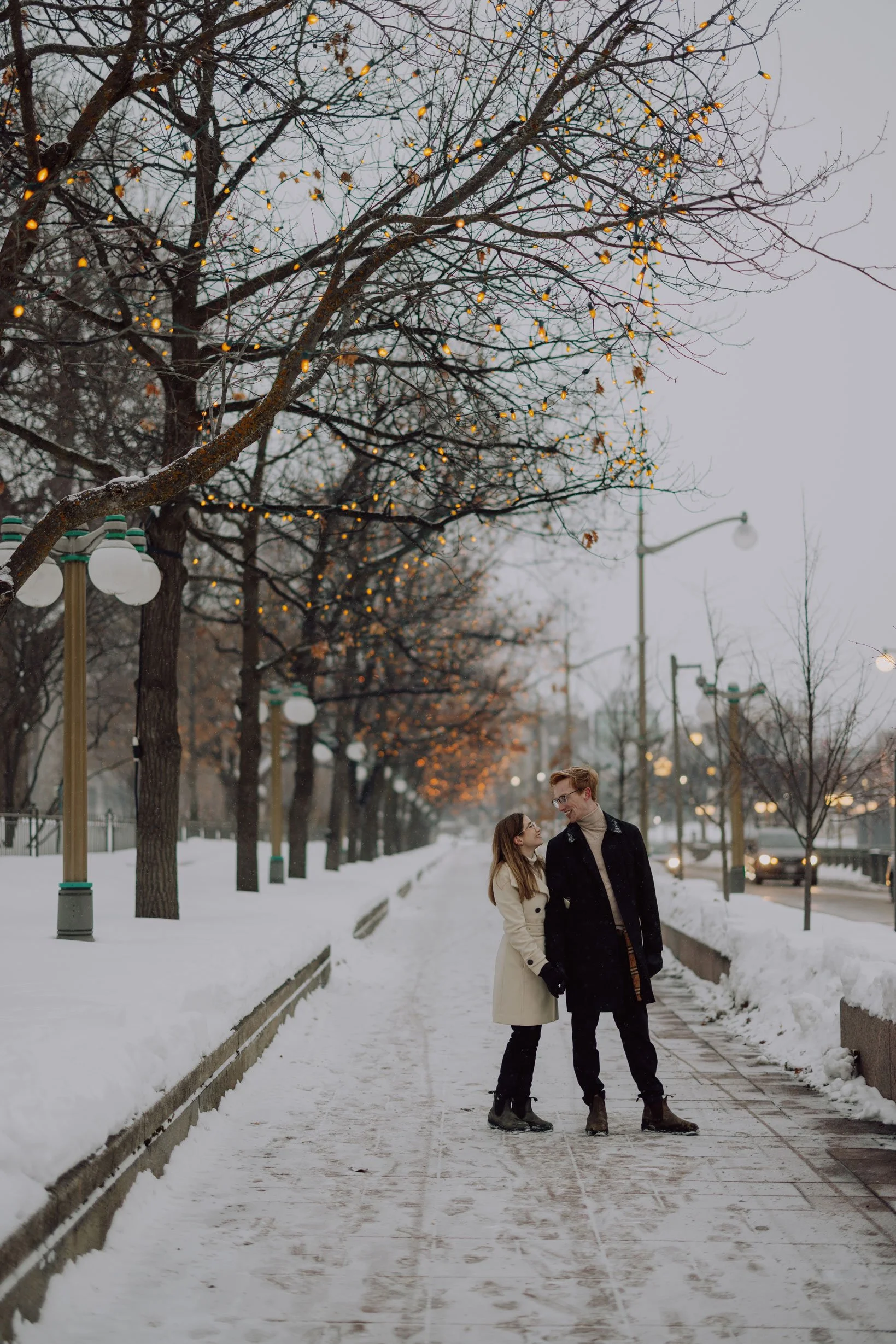 Rideau Canal Engagement Session in Ottawa, Winter Photos Downtown
