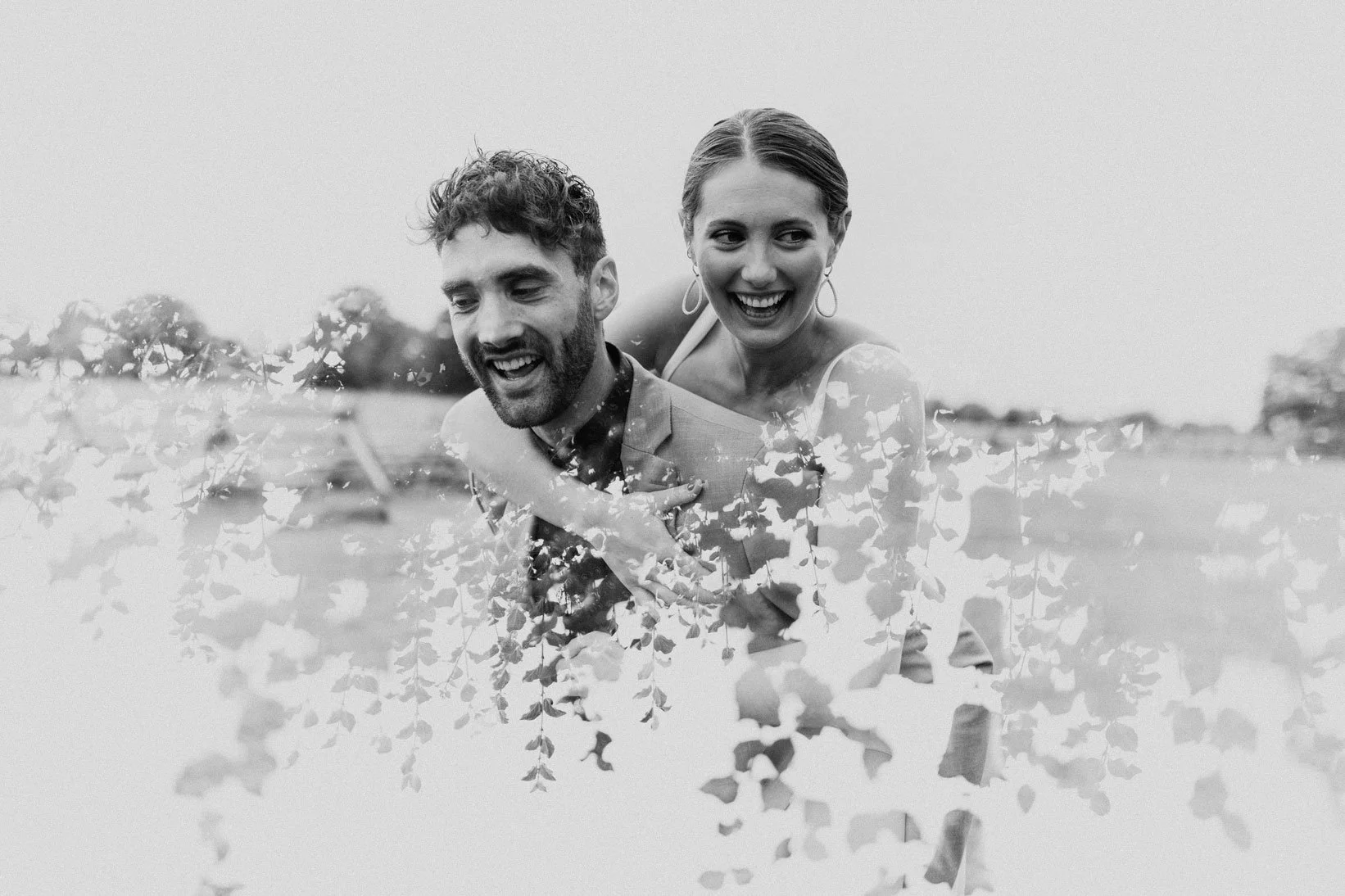double exposure, multiple exposure, emotion in wedding photos