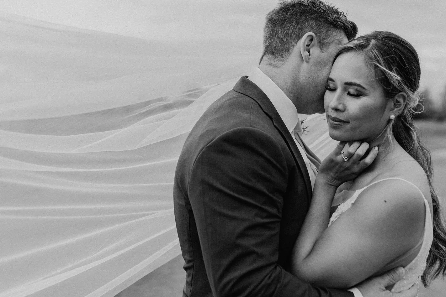 Bride and Groom Wedding Photo