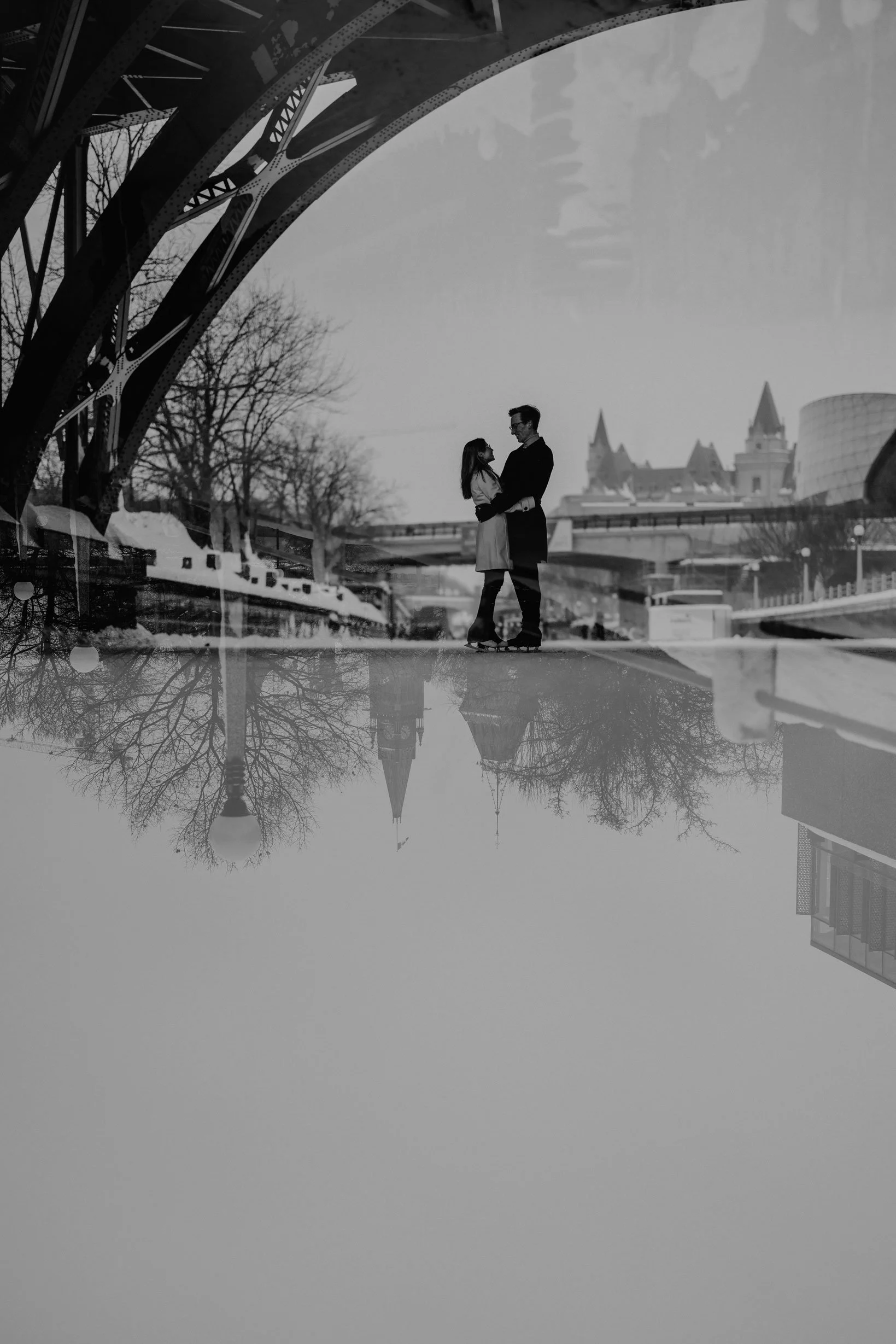 Rideau Canal Engagement Session in Ottawa