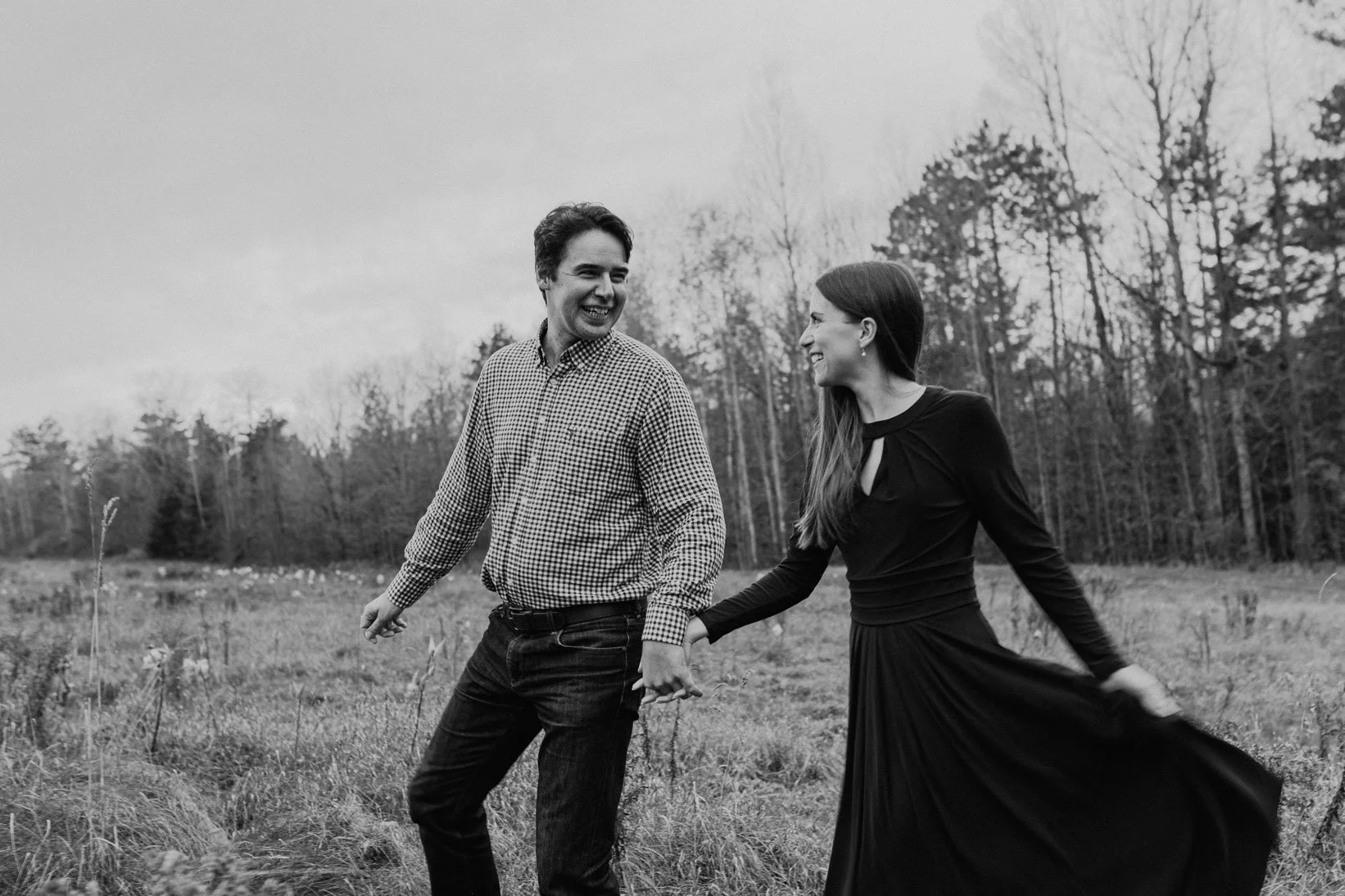 engagement photos at the mill of kintail