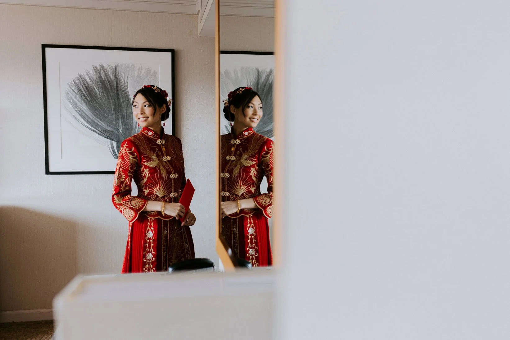 Bride on wedding day