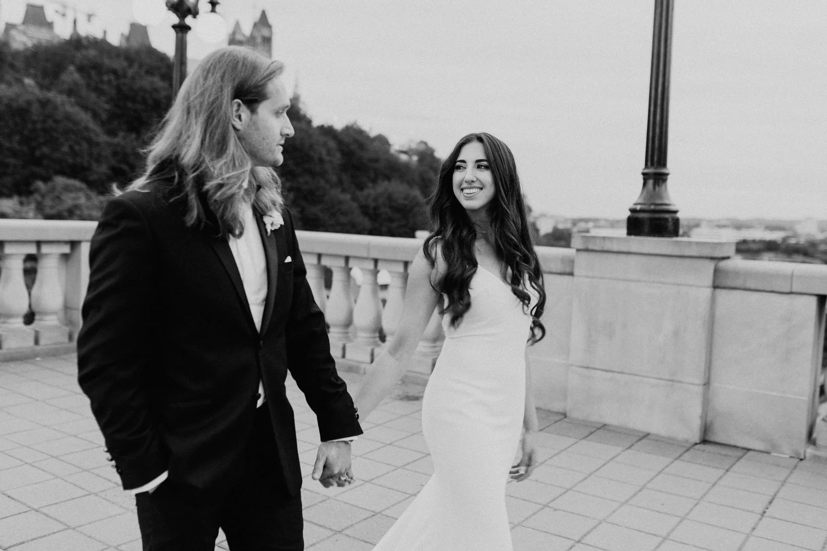 candid wedding photo