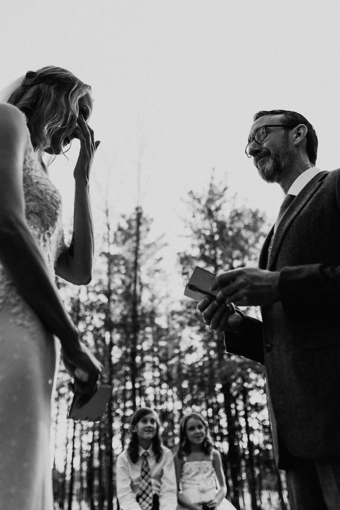 emotions at wedding in photos