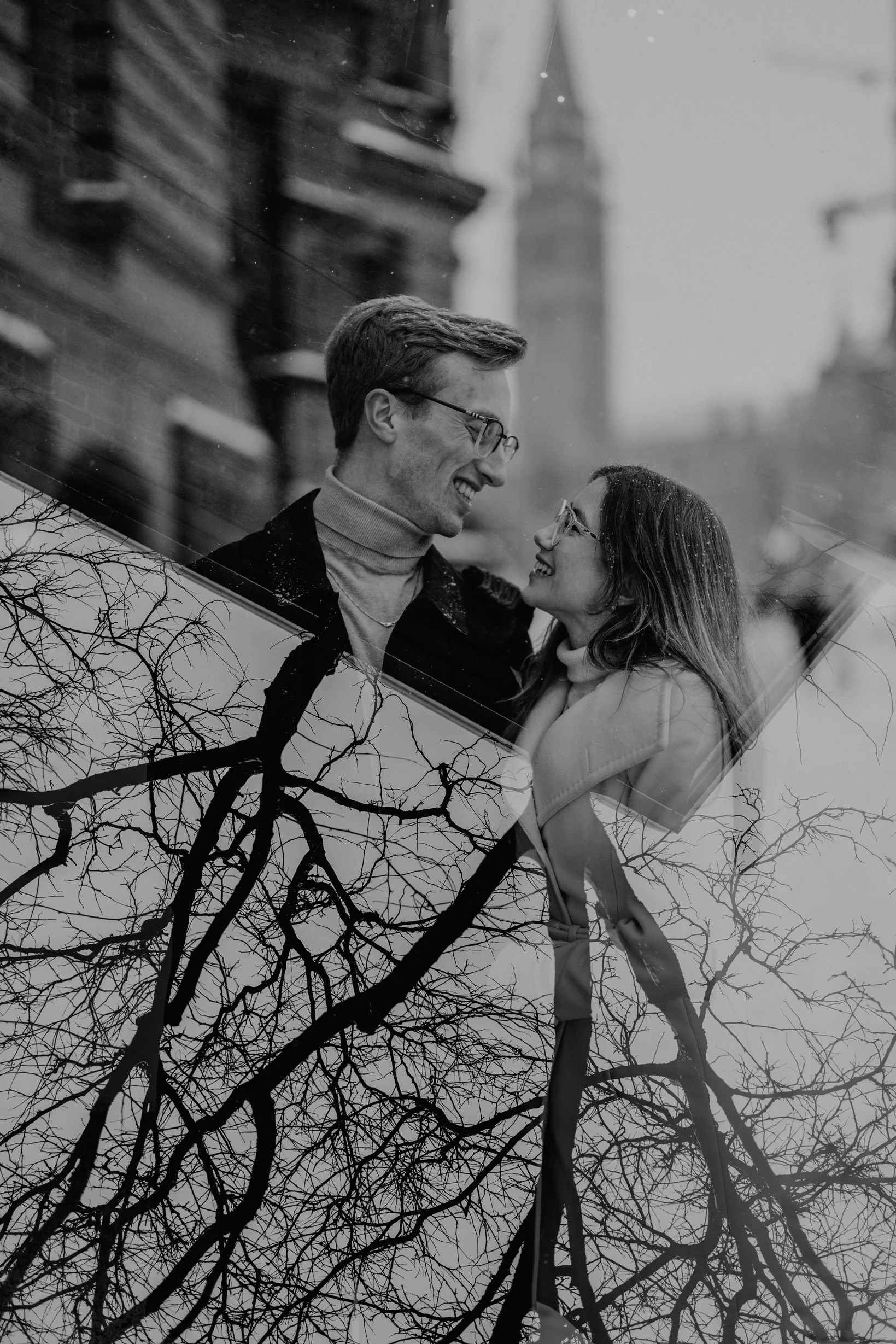 Rideau Canal Engagement Session in Ottawa, Winter Photos Downtown