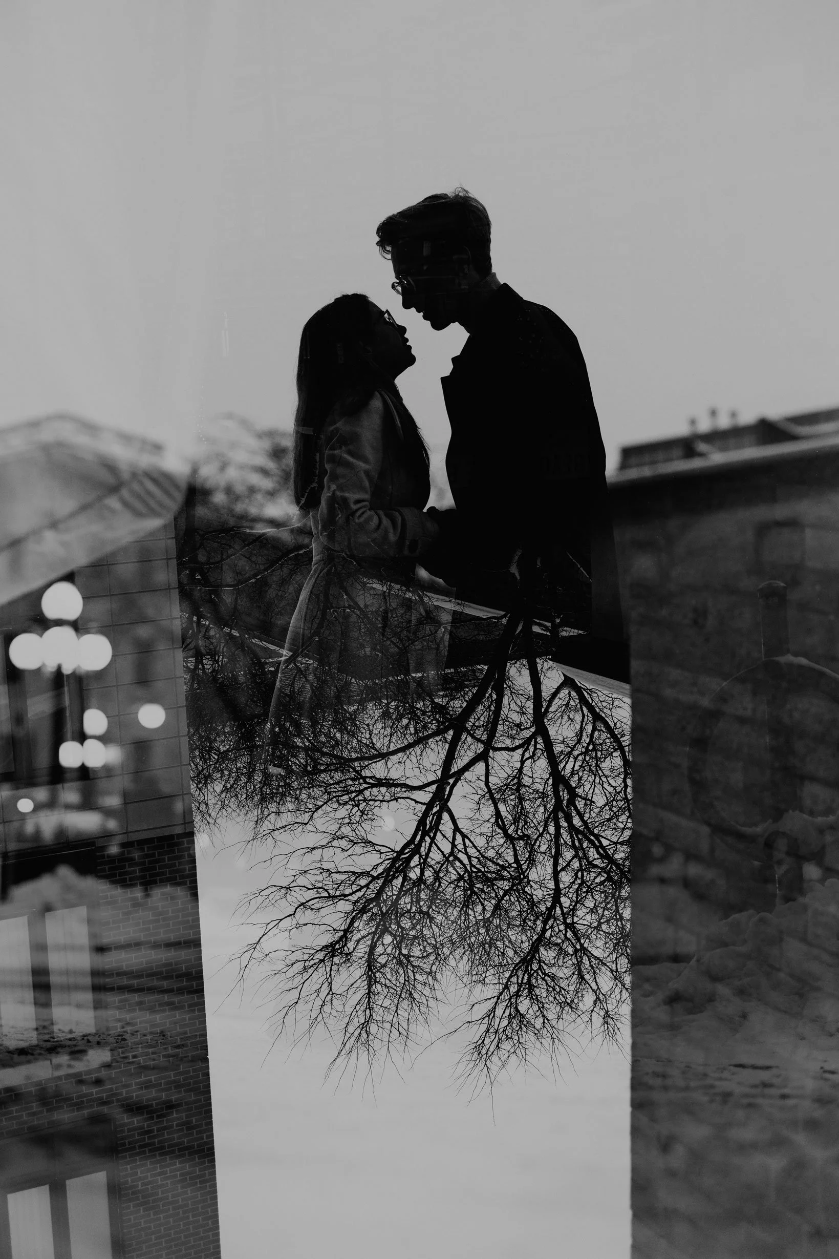 Rideau Canal Engagement Session in Ottawa, Winter Photos Downtown