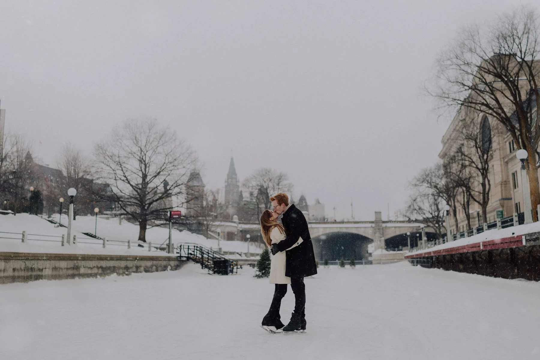 Rideau Canal Engagement Session in Ottawa