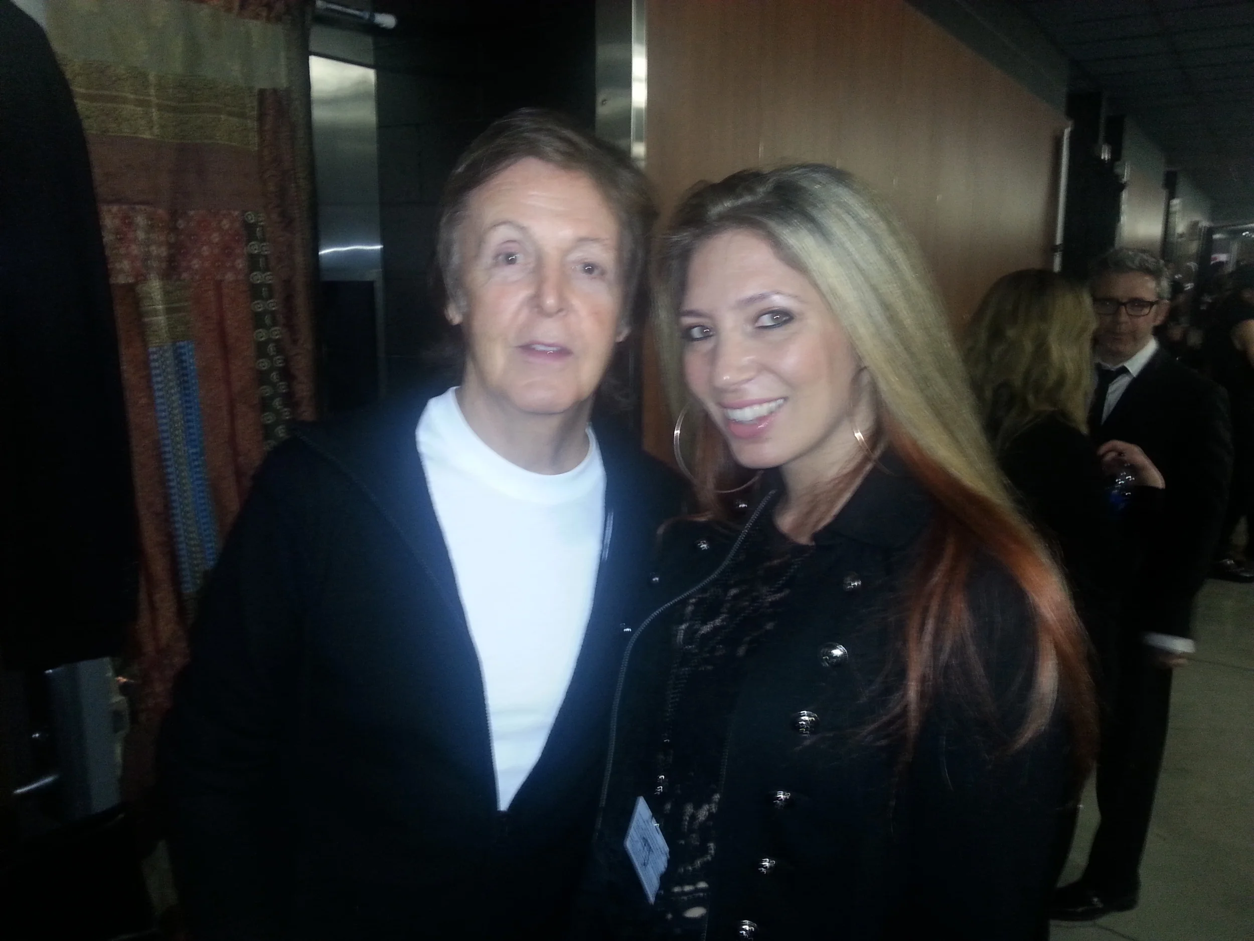 Tyra with Sir Paul McCartney