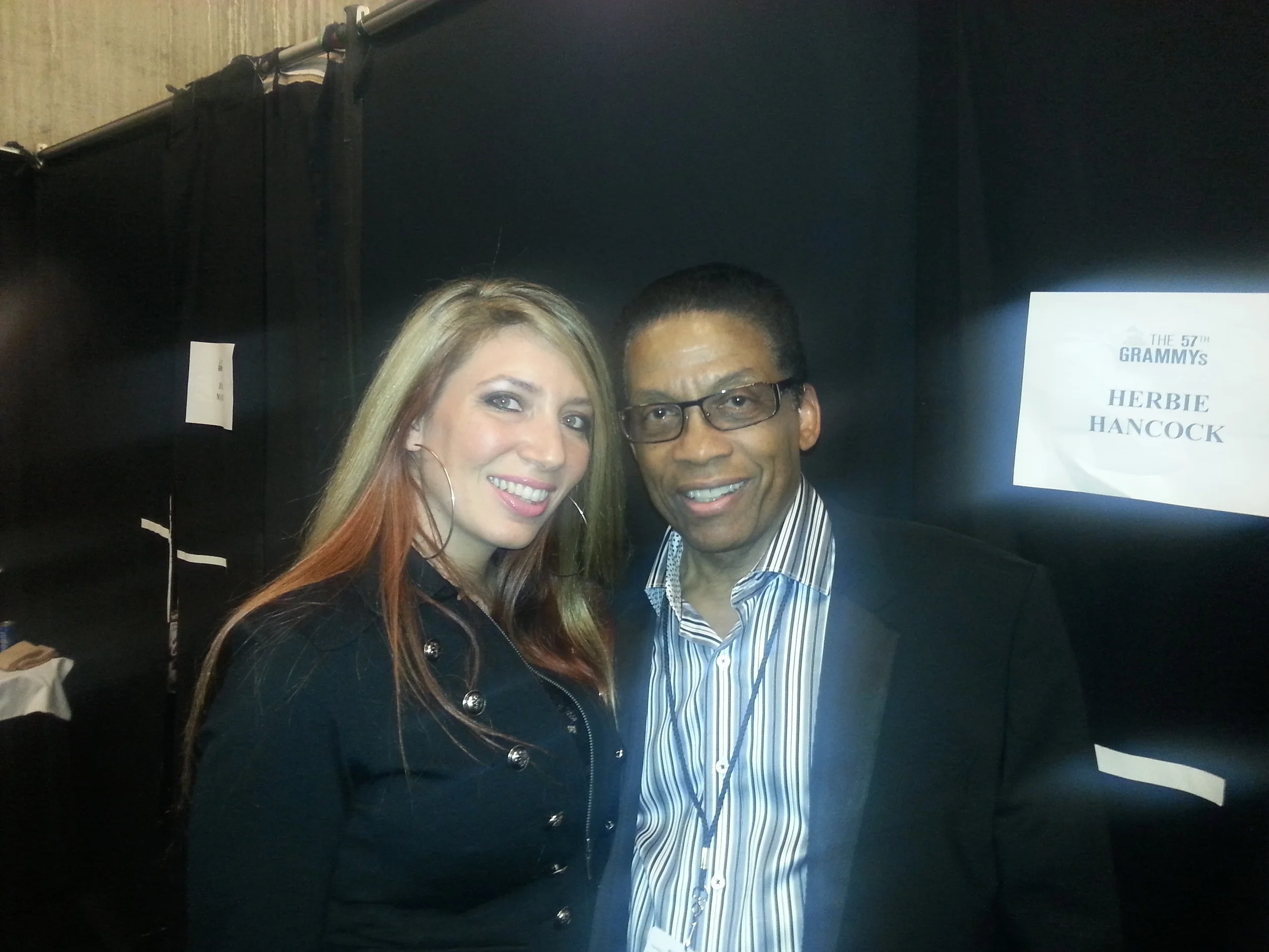 Tyra with Herbie Hancock