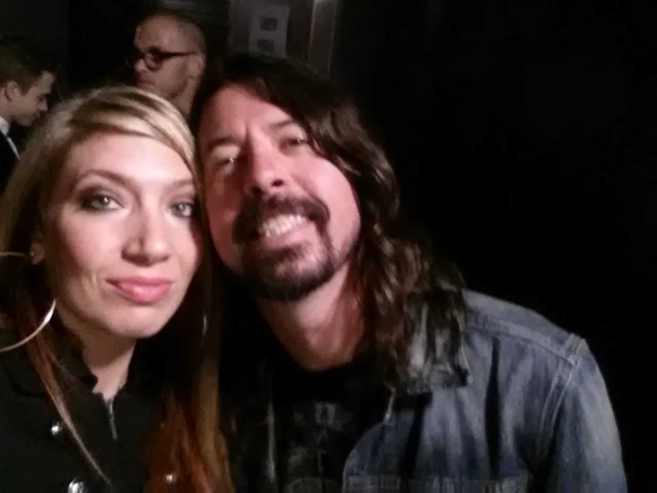 Tyra with Dave Grohl