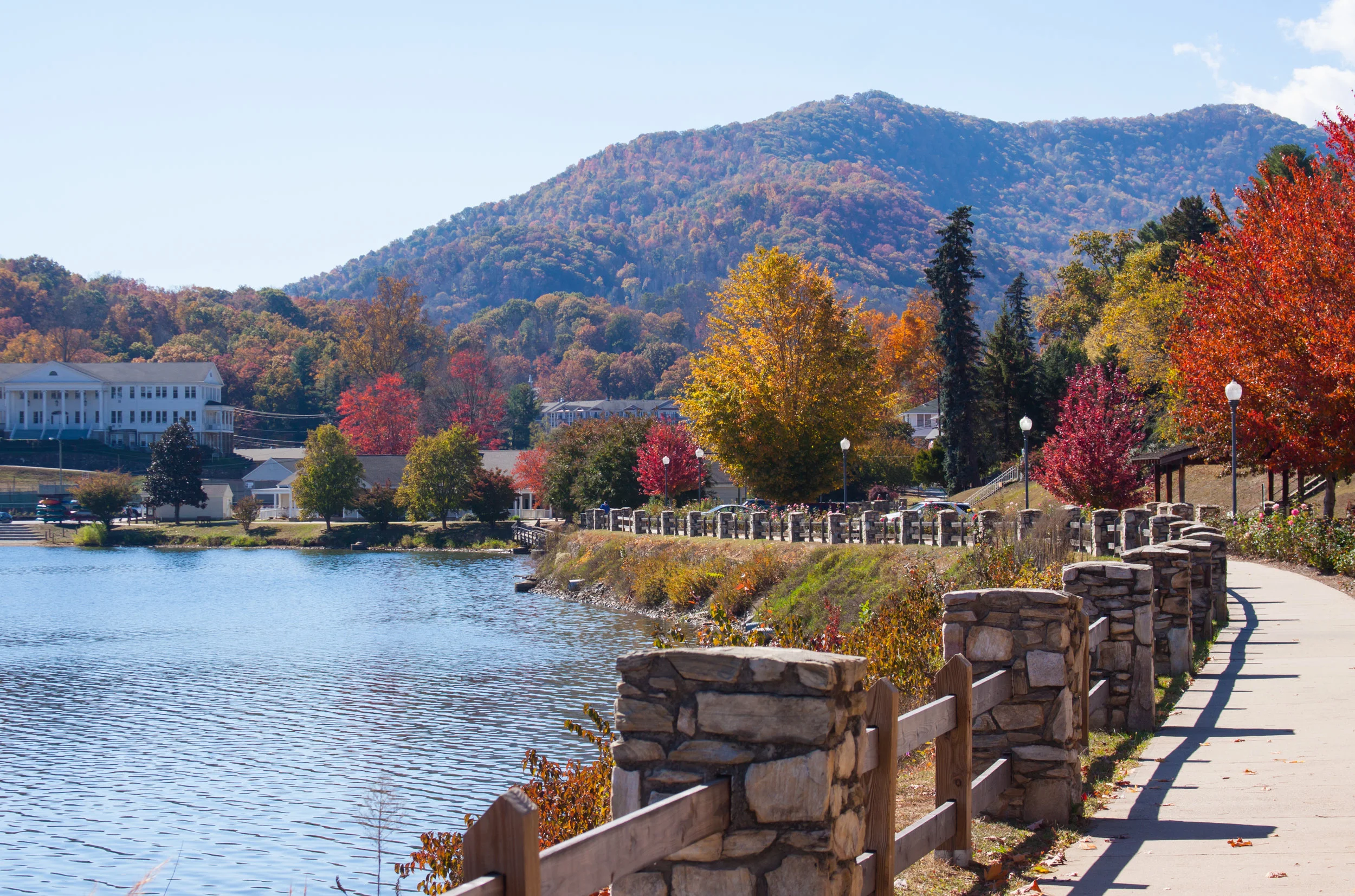             Lakeside walkway in front of my office