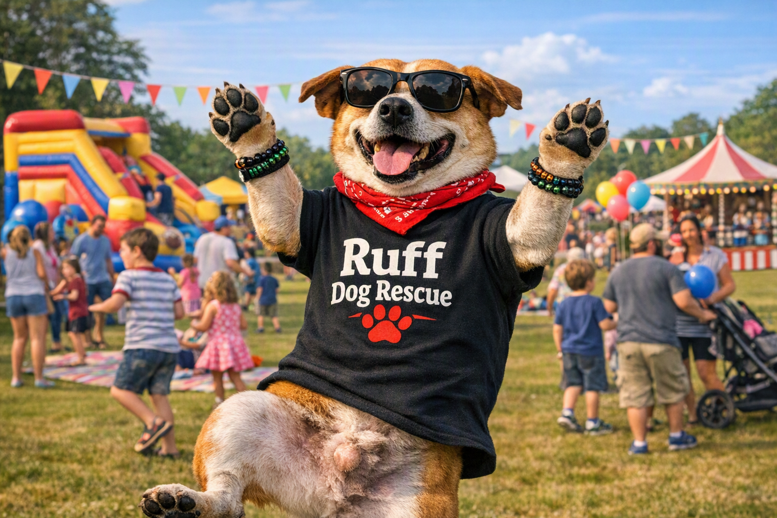 Ruff Rescue Adoption Event at Tolbert Yilmaz School of Dance Community Festival 