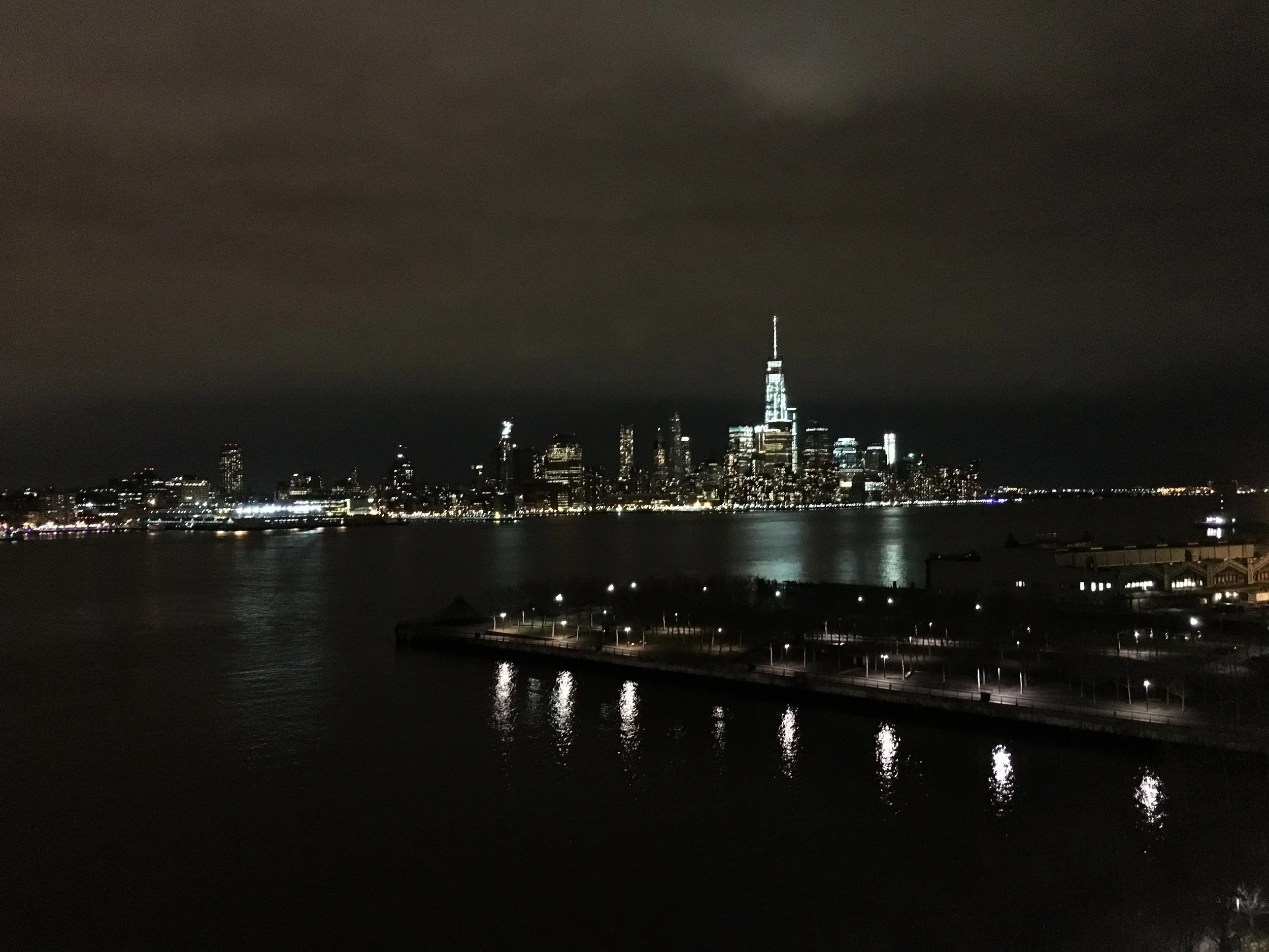 The Freedom Tower viewed from Hoboken, NJ. 