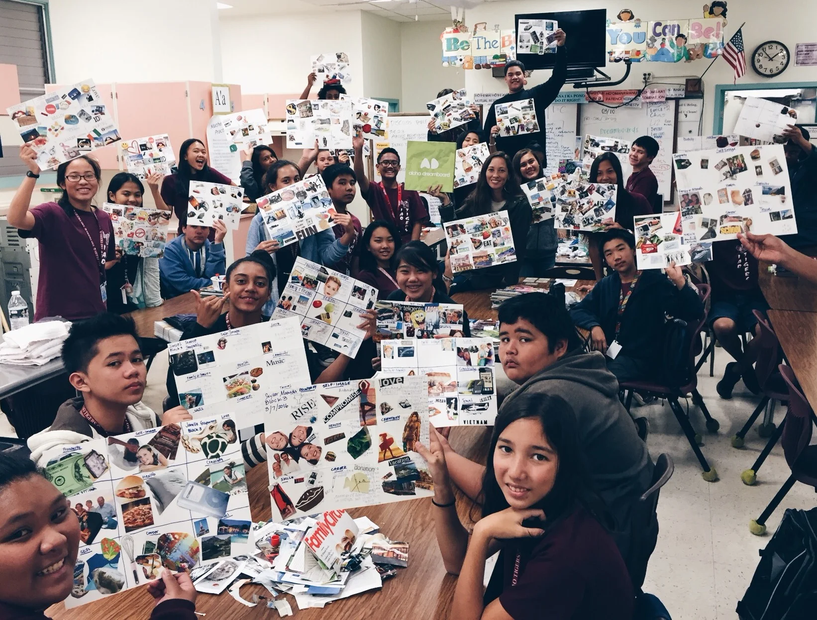 A group shot of the last class of the day.
