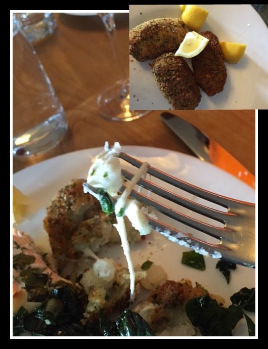 Potato Croquettes with Di Palo's mozzarella.