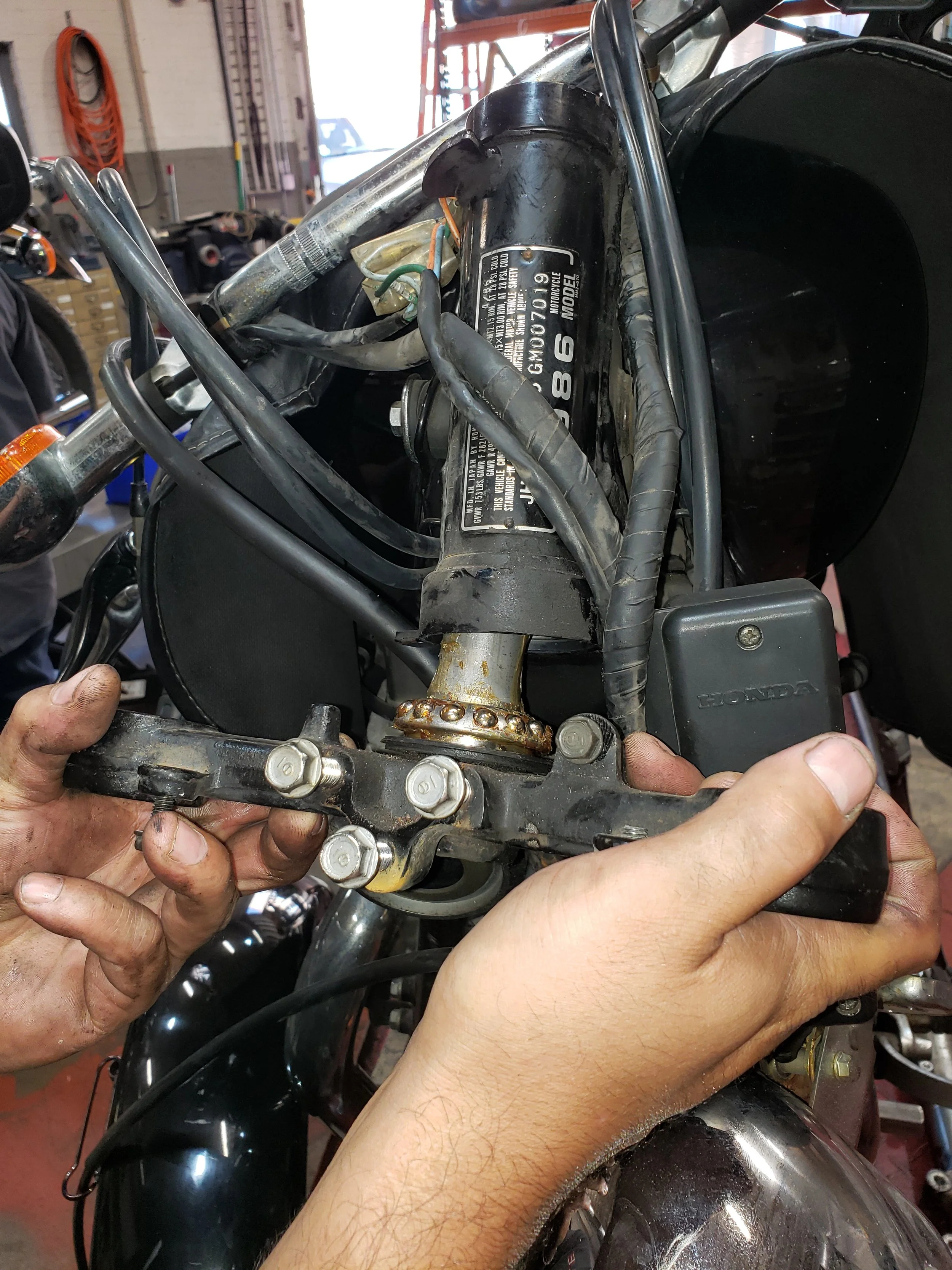 Motorcycle Steering Bearing Diagnoses and Replacement — Acme Cycle Chicago