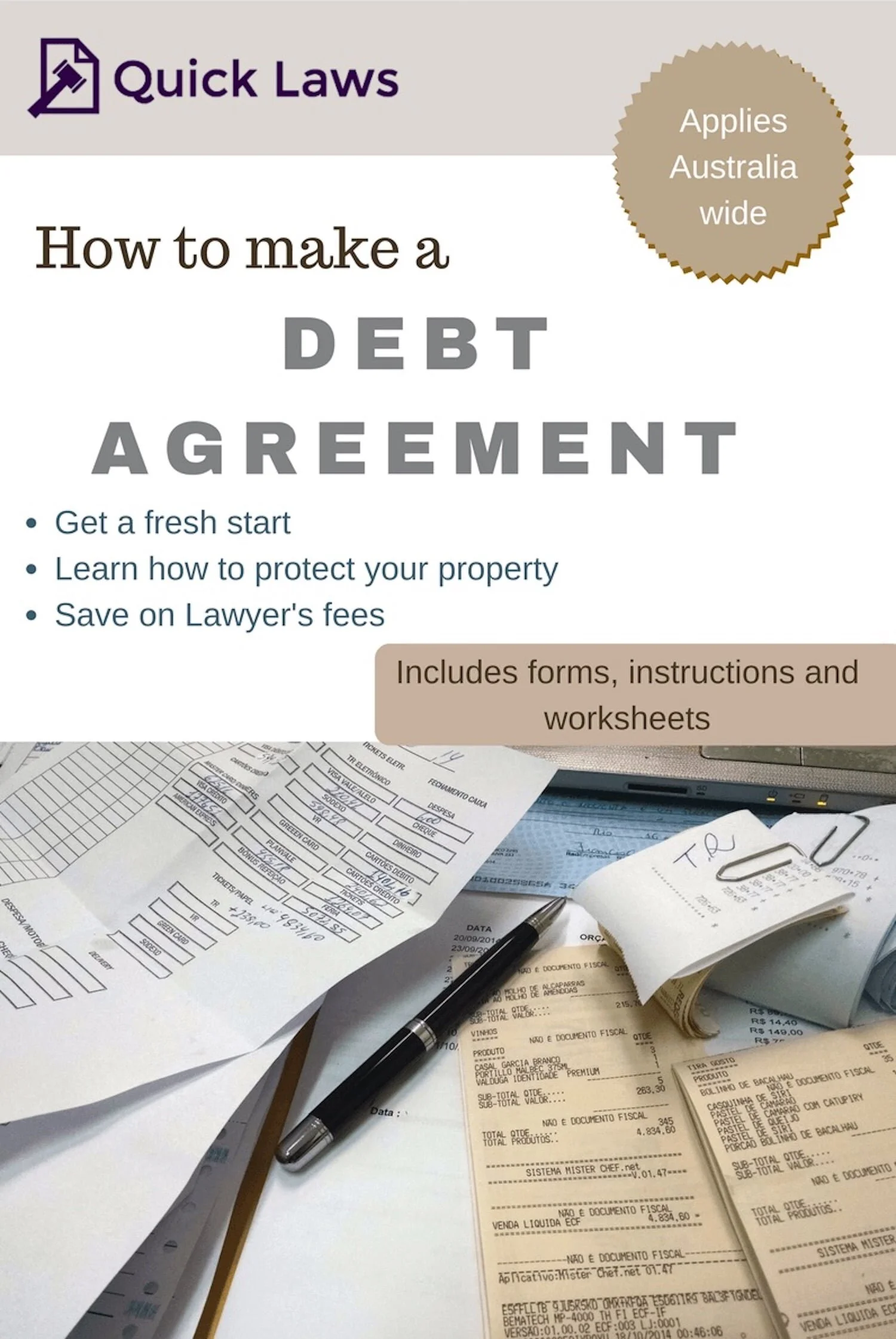 Debt Agreement kit by post