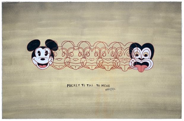 'Mickey To Tiki Tu Meke' by Dick Frizzell