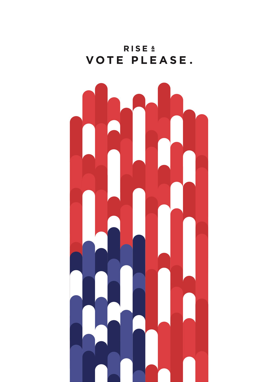 Jesse Wu's Rise & Vote poster